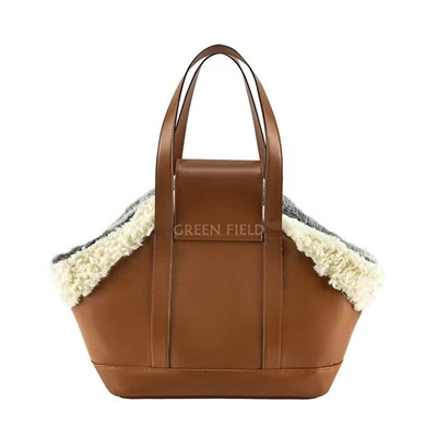 Peluş ile Moda PU Pet Totebag
