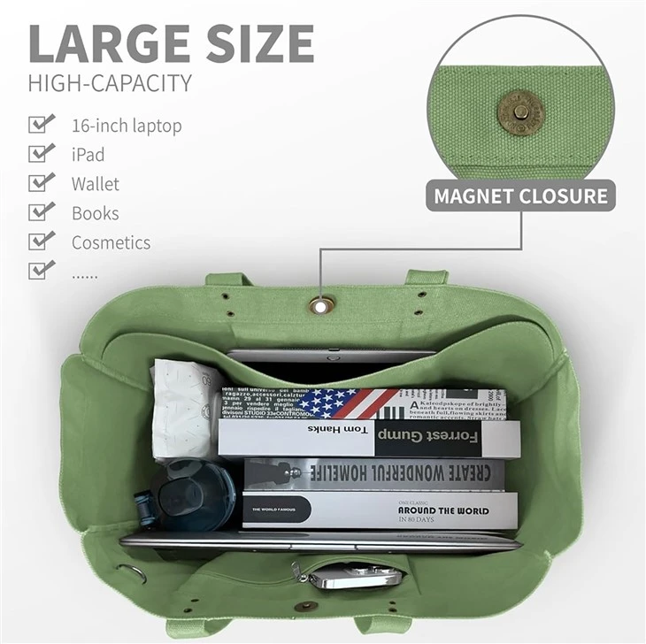 Custom Everything Bag With Pockets